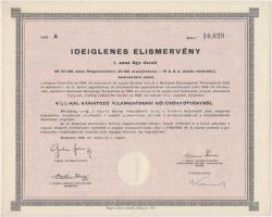 Budapest 1942. "A Magyar Királyság 3%-kal Kamatozó Törlesztéses Államadóssága" 3db klf köt...