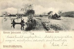 Debrecen, Csónakázó tó; kiadja Pongrácz Géza, Kiss Ferenc felvétele (EK)