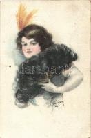 Lady with dog, WSSB No. 5558. s: Barber (EK)