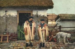 Hortobágyi élet, számadó és fia (EB)