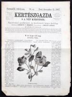 1867 Kertészgazda s a nép kertésze. Egyetemes gazdászati és kertészeti képes hetilap. Szerk.: Girókuti P. Ferenc. 3. évf. 50. sz. Pest, Emich Gusztáv. Érdekes írásokkal, illusztrációkkal