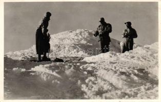 Pietrosz, Kolozsváry Béla felvétele / on the top of Pietrosz mountain; So. Stpl., photo