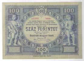 1886. 100Ft cseh kiadású focsimile T:I