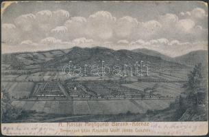 Postcard from Kassa observation barrack hospital ~1916 A kórházat ábrázoló képeslap a Kassai Megfigy...
