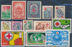 13 db Vöröskereszt adománybélyeg