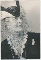 1956 Honthy Hanna (1893-1978) színésznő aláírása őt magát ábrázoló fotón