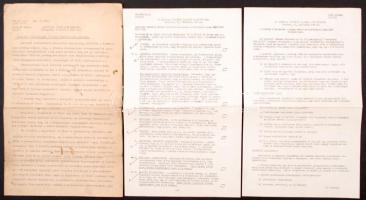 cca 1946 Az Amerikai Egyesült Államok Nagykövetsége által kiadott okmányok az USA-ba való beutazással kapcsolatos vízumok beszerzésével kapcsolatos szabályokról