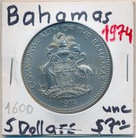 Bahamák 1974. 5$ Cu-Ni T:1 Bahamas 1974. 5 Dollars Cu-Ni C:UNC