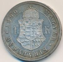 1890KB 1Ft Ag "Ferenc József / Barokk címer" Körmöcbánya T:2 apró ph.
Hungary 1890KB 1 Fo...