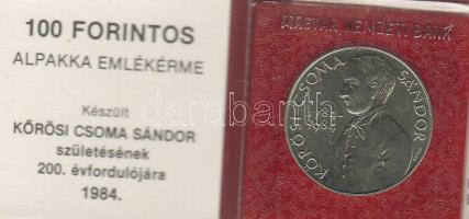 1983. "Kőrösi Csoma Sándor" 100Ft T:BU Eredeti tokban, tanúsítvánnyal.