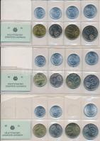 1987-1989. (3xklf) hiányos és sérült tokos forgalmi sor, mindháromból hiányzik 2f és 5f T:1,1-