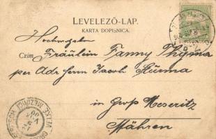 Zagreb, Agram; Hotel Wellisch zu den drei Raben. Verlag J. Horowitz