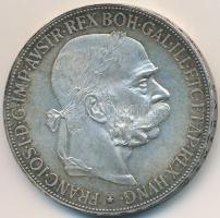 Ausztria 1900. 5K Ag "Ferenc József" T:2 ph.  Austria 1900. 5 Corona Ag "Franz Joseph" C:XF edge error