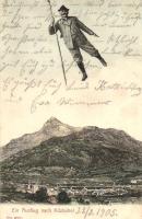 Kitzbühel, flying gentleman, collage