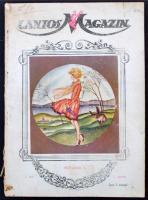 1929 Lantos magazin, irodalmi, művészeti, színházi és társadalmi folyóirat, 1. évf. 1. szám, Tamási Áron, Kosztolányi Dezső, Kassák Lajos, Lóczy Lajos és mások írásaival, képillusztrációkkal, kicsit szakadt papírkötésben, egyébként jó állapotban