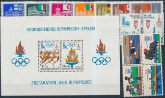 Summer Olympics 1978-1979 5 countries 17 stamps in complete sets, with block of 4 + 2 blocks( 2 stecks), Nyári olimpia 1978-1979 motívum tétel 5 klf ország 17 klf bélyeg teljes sorokban, közte négyestömb + 2 klf blokk (2 stecklapon)