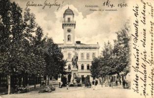 Komárom, Komárno; Klapka tér, Városháza, vásár / square, town hall, market (EK)