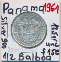 Panama 1961. 1/2B Ag T:2 Panama 1961. 1/2 Balboa Ag C:XF