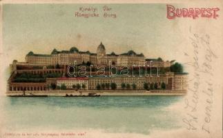 Budapest, 5 db városképes lap, 1 db 1895, 1 db 1899; litho, 2 db floral; vegyes minőség