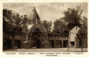 Budapest XIV. Állatkert, 23 db vegyes képeslap az Állatkertről, állatokról / 23 mixed postcards abou...