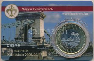 2009. 200Ft első napi veret plasztikkártyával T:1