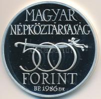 1986. 500Ft Ag "Budavár visszavétele 1686" T:PP  Adamo EM97