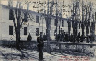 Örkény, Tábor, Tiszti pavilon; kiadja Wassermann Vilmos (ázott / wet damage)