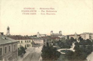 Ivano-Frankivsk, Stanislawów, Stanislau; Plac Mickiewicza, synagoga / Mickiewicz Square, synagogue