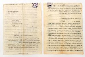 1947 Vagyonmentéssel kapcsolatos bírósági ügy jegyzőkönyve, hiányos irat