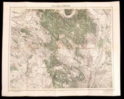 cca 1880-1910 7 db többnyire magyar, nagyrészt katonai térkép, különböző méretben