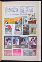 62 db levélzáró, többségében osztrák és német, érdekes motívumokkal. / 62 Austrian and German poster stamps