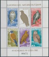 European nature conservation year, birds block, Európai természetvédelmi év, madarak blokk