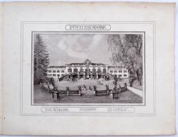 XX. sz eleje: Pötzleinsdorf meghívó a kastély meglátogatására a kastély képével / invitation card wi...