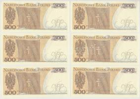 Lengyelország 1982. 500Zl (6x) sorszámkövetők T:I
Poland 1982. 500 Zlotych (6x) sequential serials ...