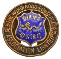 Hongkong DN Hongkong-i Labdarúgó Szövetség jelzett Ag zománcozott gomblyukjelvény (16mm) T:2 Hong Kong ND The Hong Kong Football Association Limited marked Ag enamelled button badge (16mm) C:XF