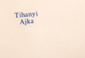 Balaton feliratú kerámia fali tál, hibátlan, jelzett, d: 18 cm