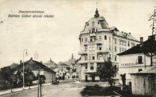 Besztercebánya, Banská Bystrica; Bethlen Gábor utca, vendéglő, Sonnenfeld Mór kiadása / Inn (vágott / cut)