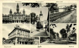 19 db RÉGI magyar városképes képeslap, vegyes minőség / 19 old Hungarian town-view postcards, mixed ...