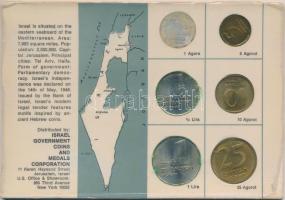 Izrael 1965. 1a-1L 6xklf db kartonlapos szettben T:P Israel 1965. 1 Agora - 1 Lira 6xdiff, in cardboard set C:P
