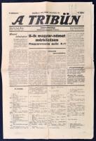 1911 "A tribün" sportújság 1. évf. 1. lapszáma (dec. 18.), benne érdekes hírekkel