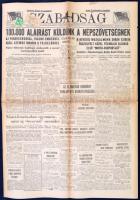 1936 okt. 23. Szabadság/ Liberty, Central Press hírszolgálat, magyar nyelvű Clevelandi kiadvány, pp.:8, 58x41m