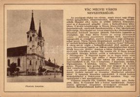 Vác, Piarista templom; kiadja Farkasfalvi Kornél (EK)