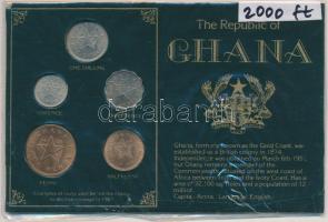 Ghána 1958. 1/2p-1Sh 5xklf db szettben T:1,1- Ghana 1958. 1/2 Penny - 1 Shilling 5xdiff, in set C:UNC,AU