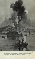 Vesuvius in eruption April 7, 1906; American bilingual postcard