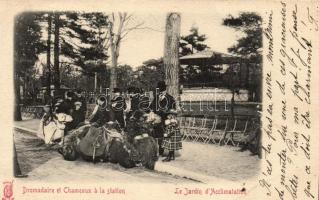 Paris, Le Jardin d'Acclimatation, Dromadaire et Chameaux á la Station / Zoo, Dromedary Camels at the Station (EB)
