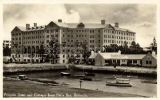 Pitts Bay, Bermuda; Princess Hotel and Cottages; photocard