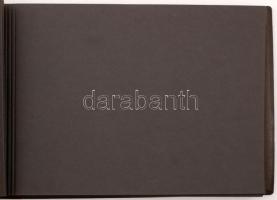 cca 1920 Fénykép-képeslap album,25x37cm