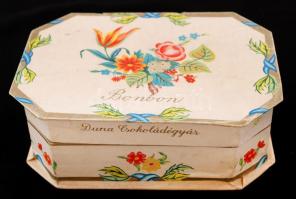 Duna Csokoládégyár, illusztrált papírdoboz,  11x15x5cm