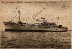 Italian ship Antoniotto Usodimare 'Ferria Nacional de Muestras' So. Stpl (EB)