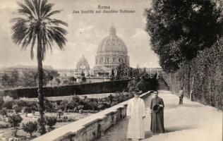 Rome, Roma; S.S. Pio X. / Pope Pius X in the Vatican garden